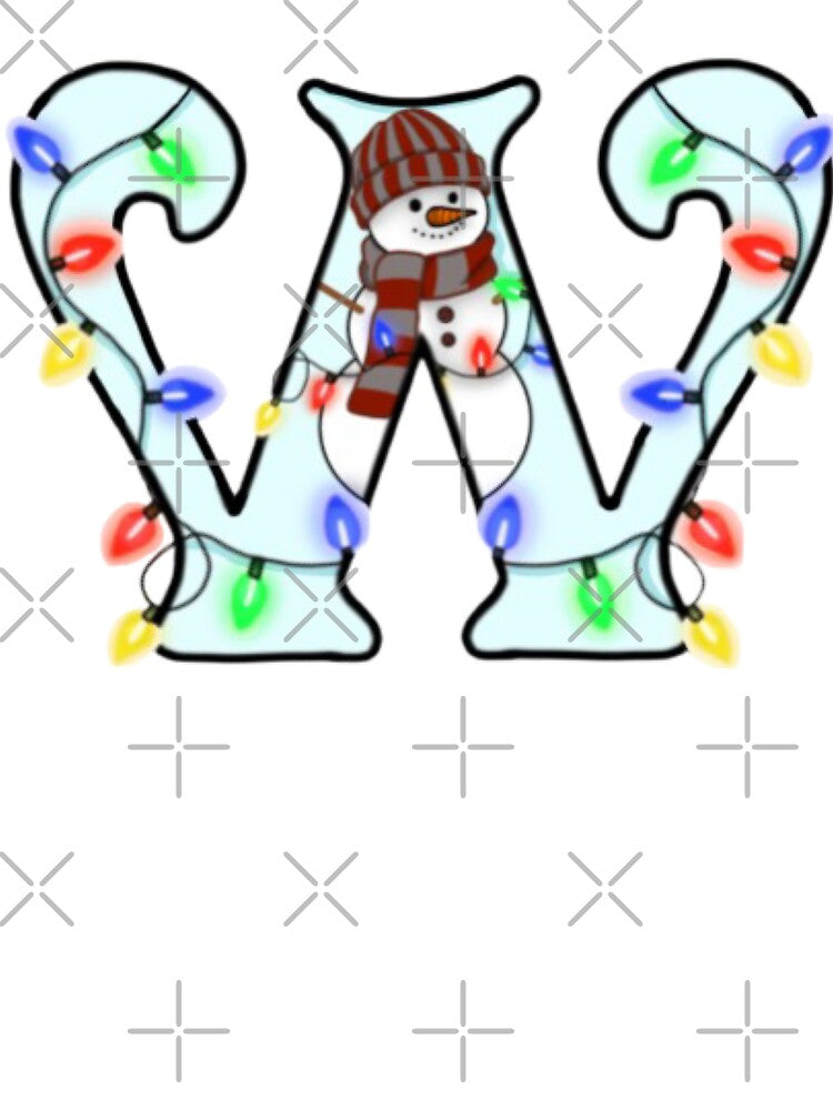 Holiday themed letter W by Artistkhg