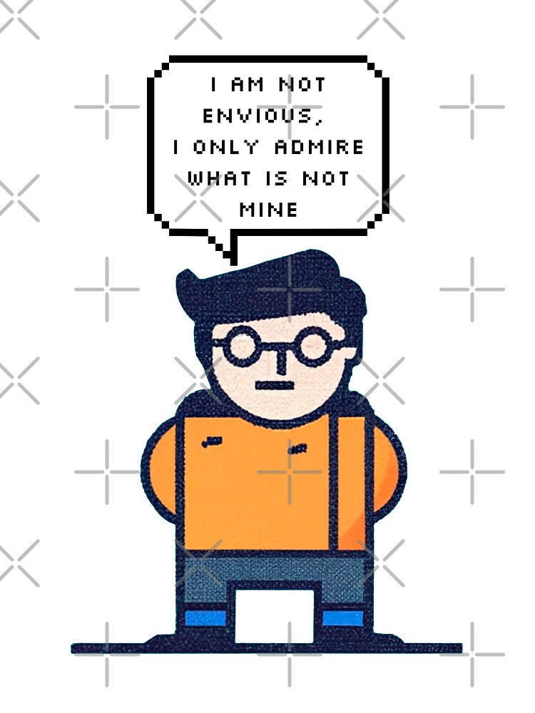 I am not envious, I only admire what is not mine | Pixel Style by CircinusStore