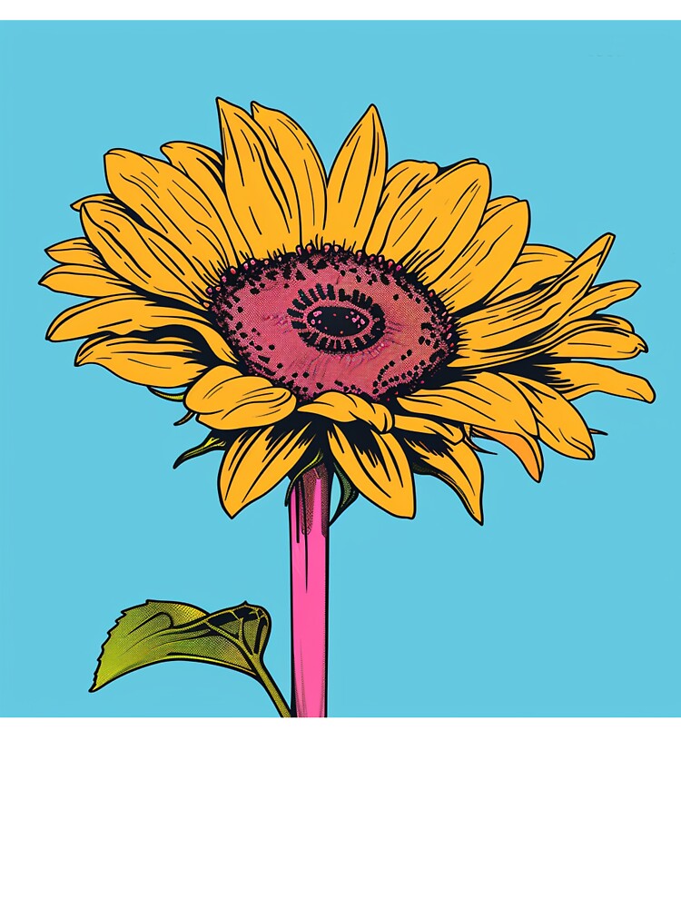 Sunflower Pop Art 4 by AstroRisq