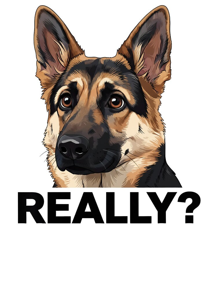 Really German Shepherd Dog Lover Pet Owner by salmzouriart