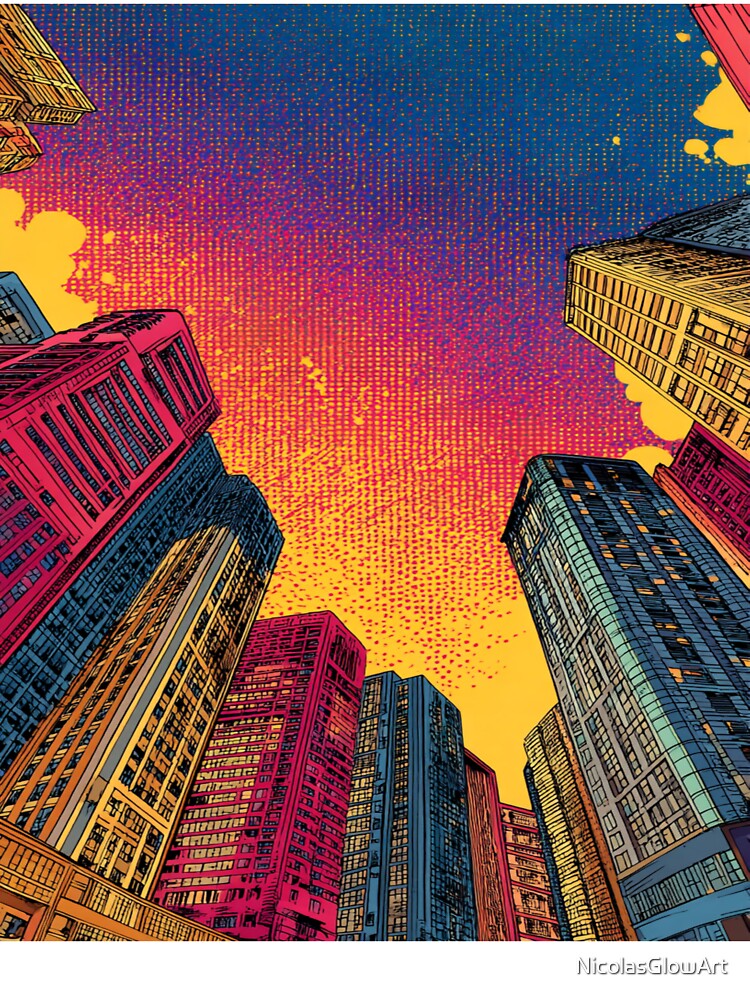 Pop Art Style Architecture by NicolasGlowArt