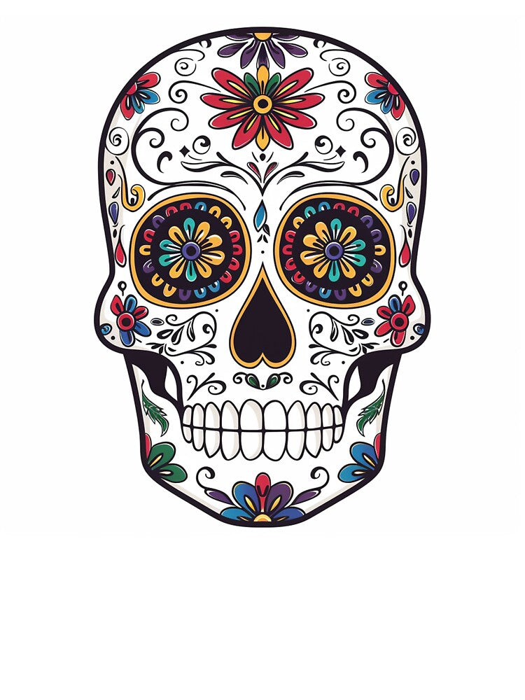 Day of the Dead Skull 140 by AstroRisq