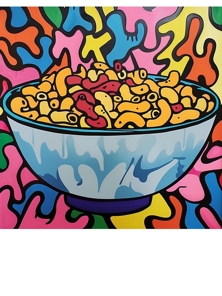 Macaroni Pasta Pop Art 3 by AstroRisq