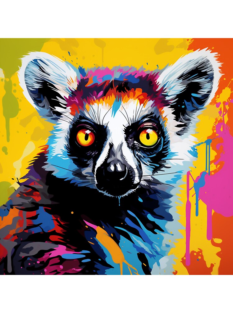 Lemur Pop Art 2 by AstroRisq