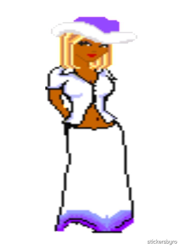 dollz mania pixelated doll 2000s blonde pretty girl by stickersbyro ☆