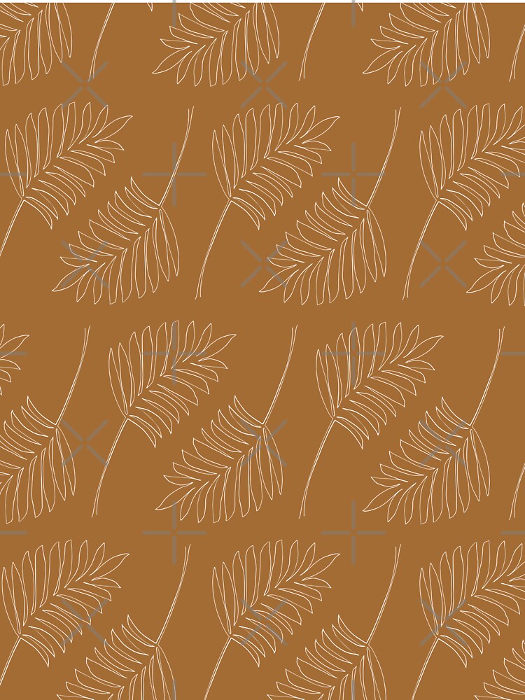 Minimalist Floral Leaf Pattern Earth Toned by SoloTravelerSt