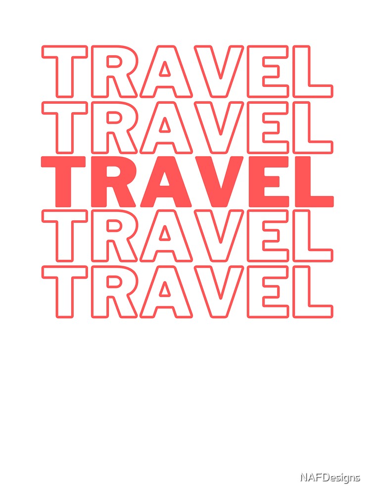 Explorer Travel in Coral by NAFDesigns