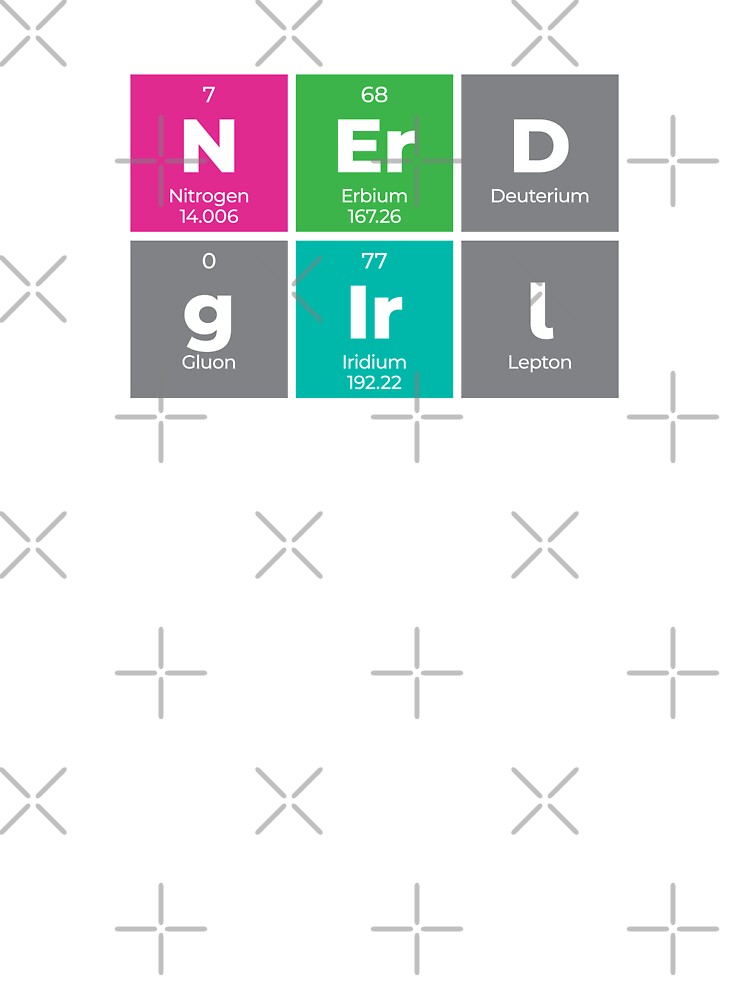 Nerd Girl Periodic Table Design – Funny Science Gift by Rodney's Marketplace