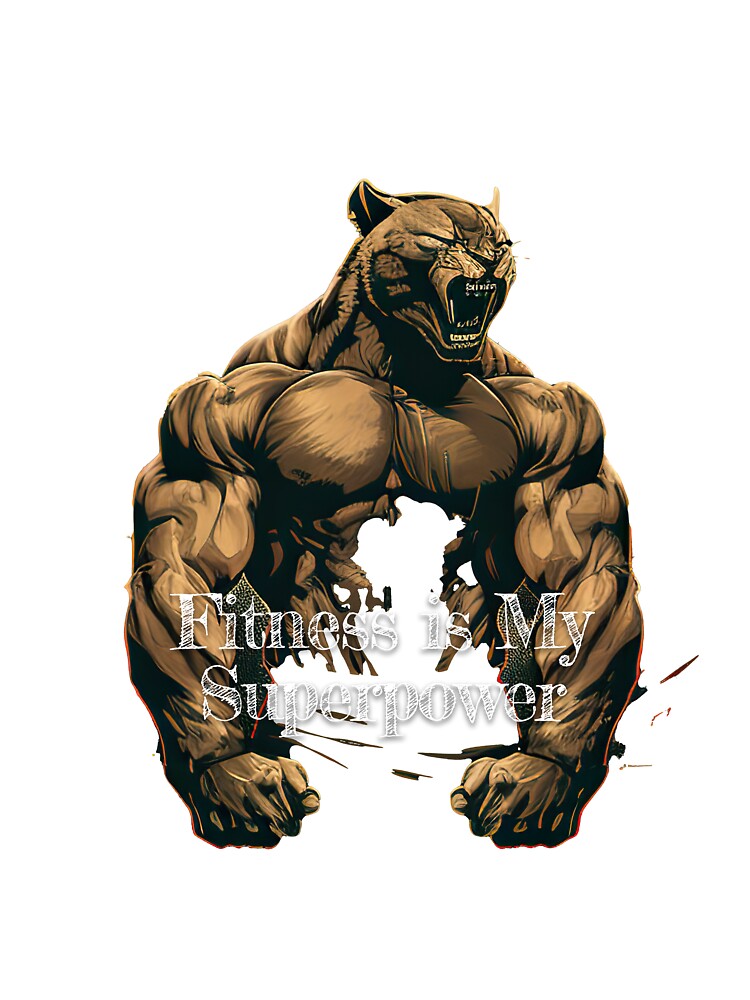 Fitness is My SuperpowerDesignBodybuilding Fitness Gym Workout Exercise Merch Print Design by tengamerx