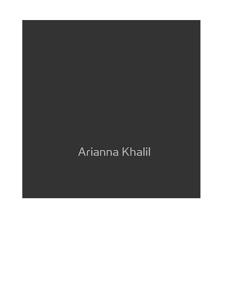 Solid Dark Gray by Arianna Khalil