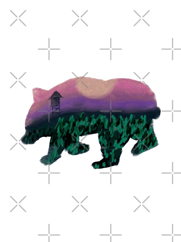 Love traveling Landscape Pack Bear Image by tinypurpleland
