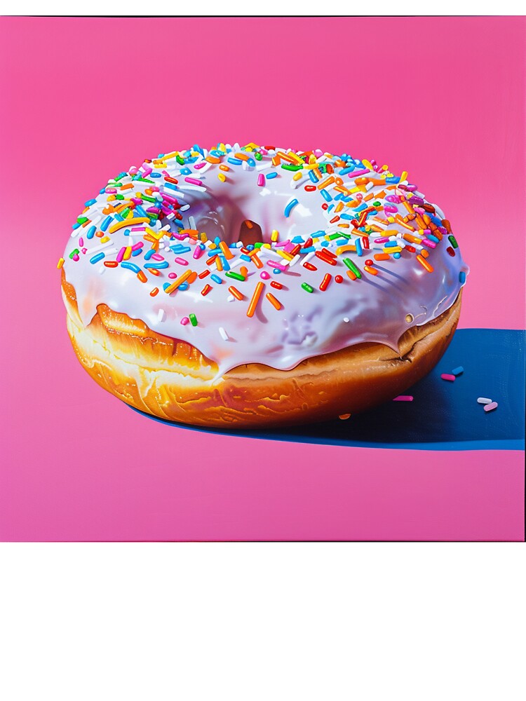 Iced Donut Pop Art 10 by AstroRisq