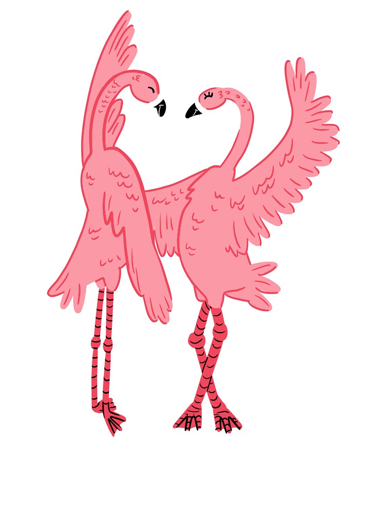 Flamingo Flamenco Dancing by Kittyworks