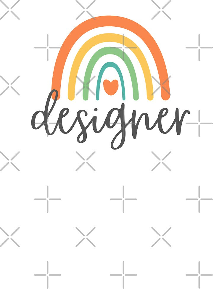 Designer - Colorful Rainbow - Heart - Career by patternjp