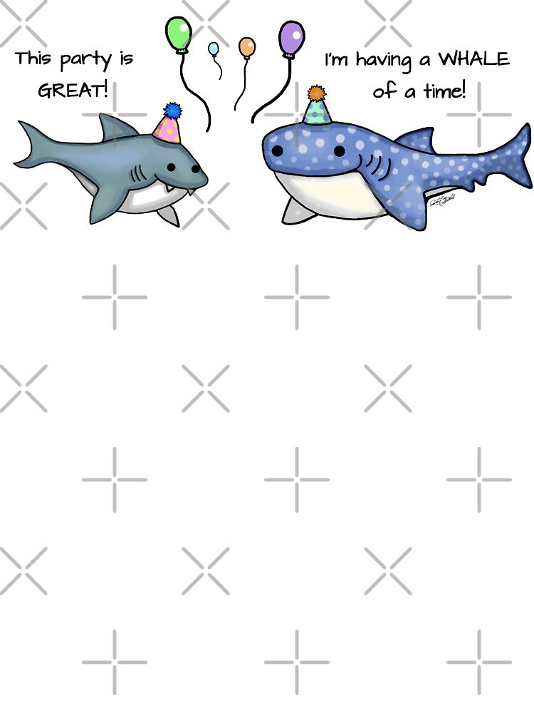 Funny Shark Puns, Party Design by auristela