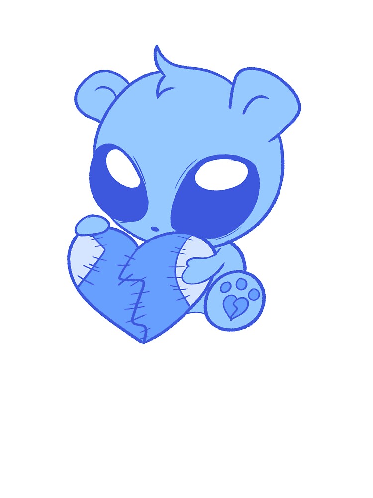 Broken Hearted Bear (blue) by gross-girl99