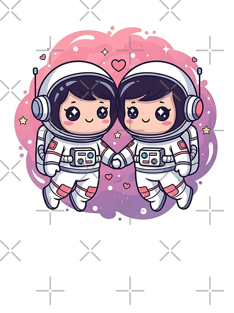 Astronaut Love – Floating Together in Space | Valentine’s Day Cosmic Couple by Pluto ⭐️
