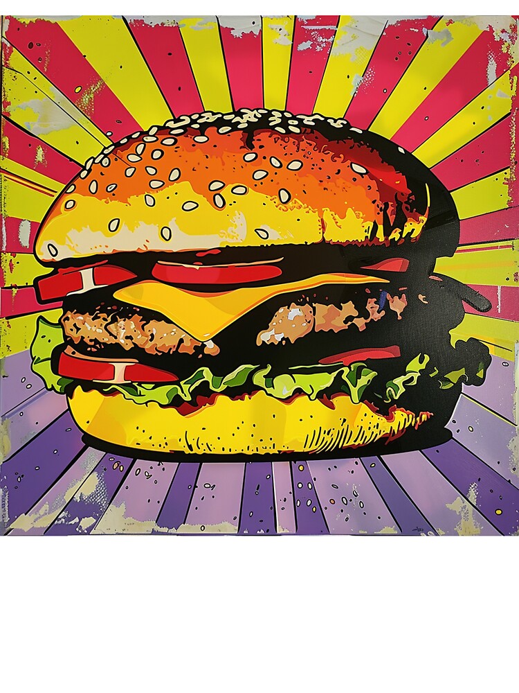 Hamburger Pop Art 1 by AstroRisq