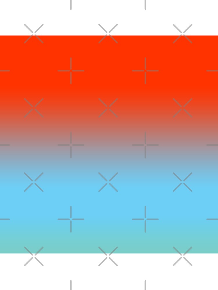 Modern Tones Ombre/Orange Red and Sky Blue by ozcushions