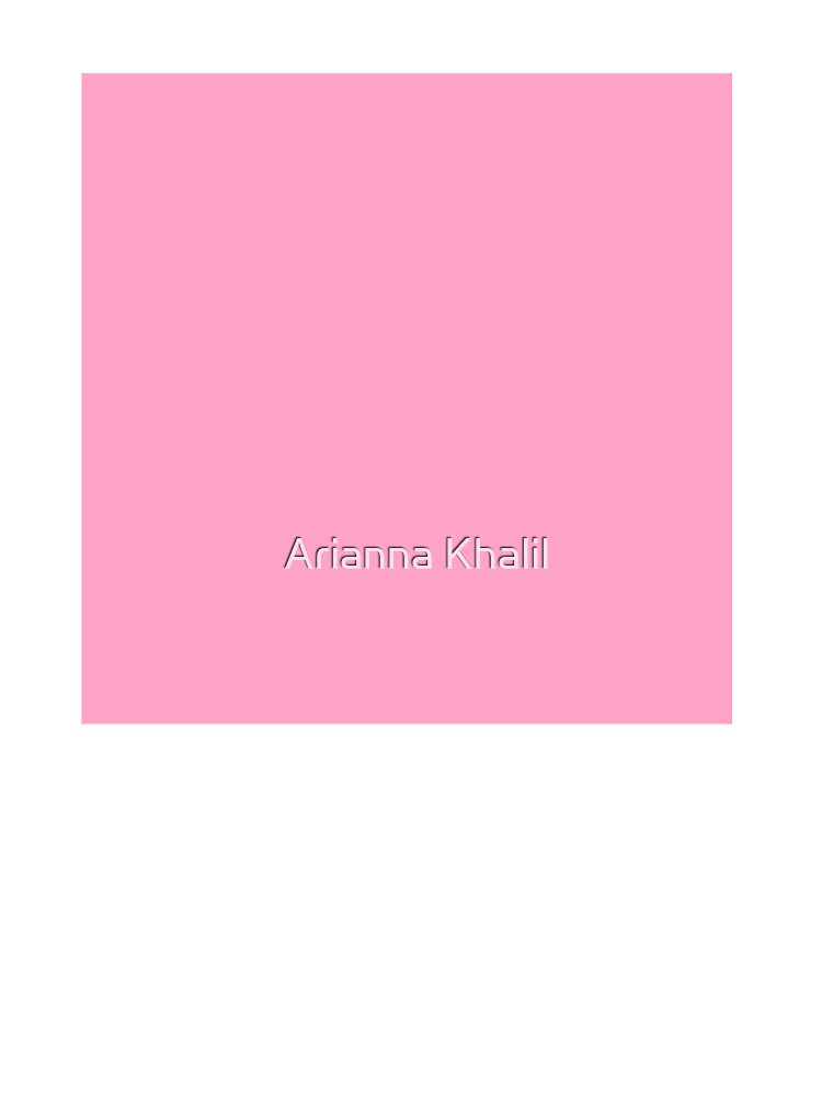 Solid Light Pink by Arianna Khalil