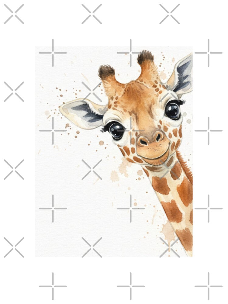 Giraffe meme funny cute kawaii pet animal watercolor by CheeseBlueprint
