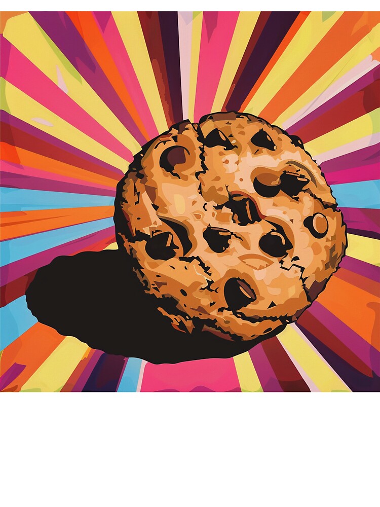 Chocolate Chip Cookie Pop Art 12 by AstroRisq