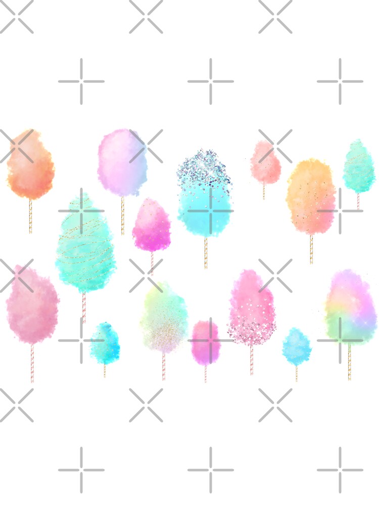WATERCOLOR COTTON CANDY PATTERN by RetroPlaceee