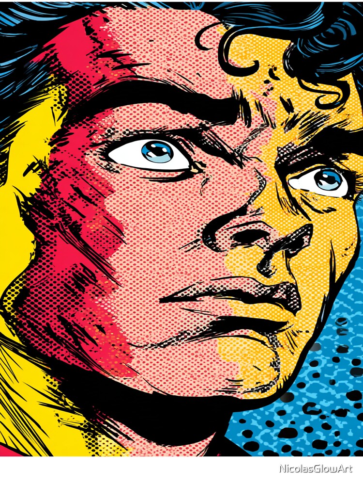 Pop Art Design Man by NicolasGlowArt