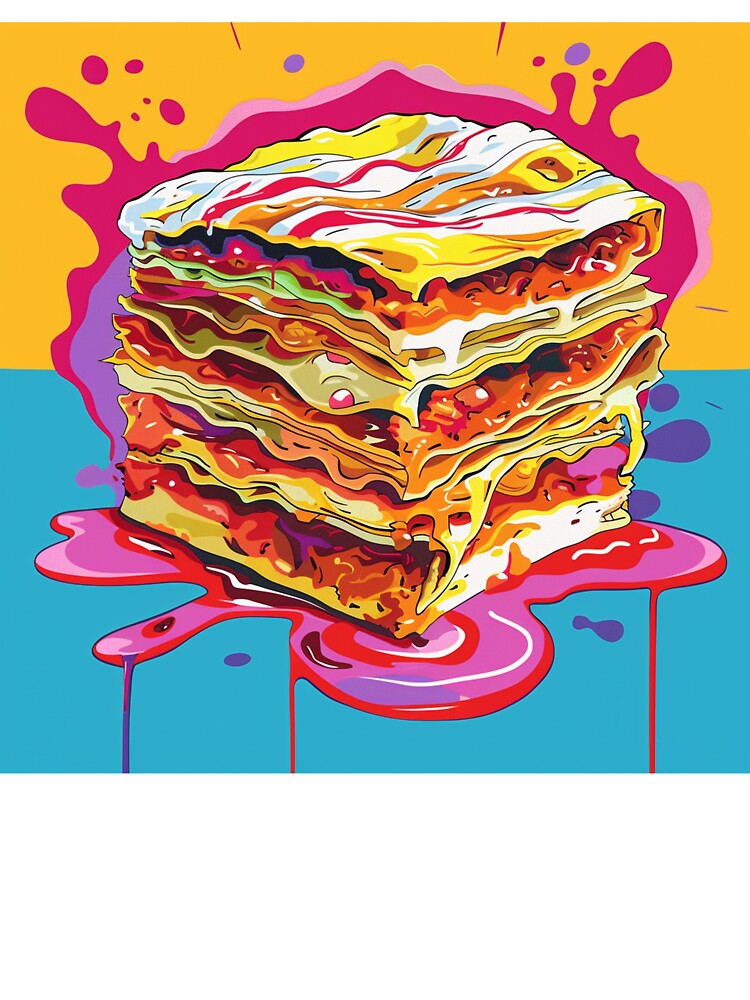 Lasagna Pop Art 5 by AstroRisq