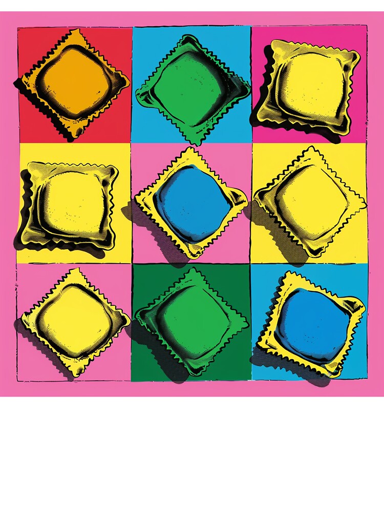Ravioli Pasta Pop Art 5 by AstroRisq