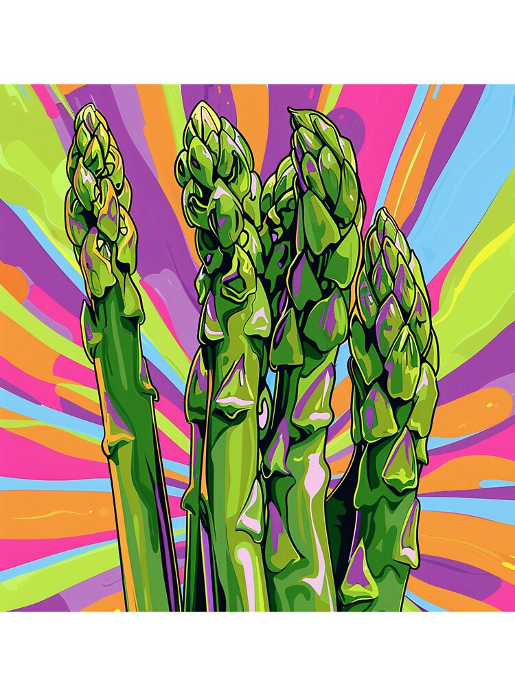 Asparagus Pop Art 4 by AstroRisq