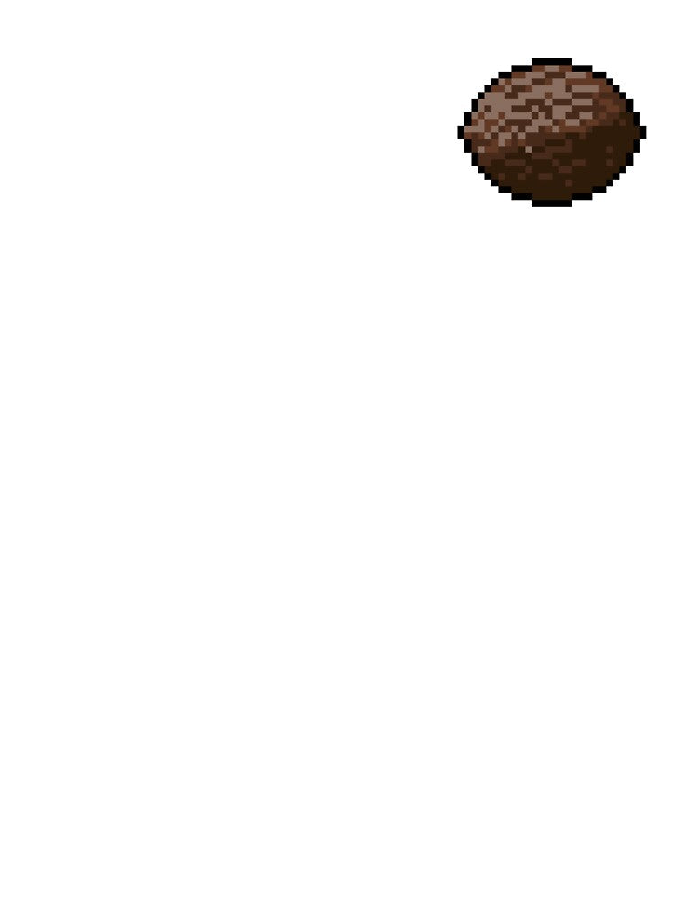 Pixel Coconut - pixel food art by LittleFoodShop