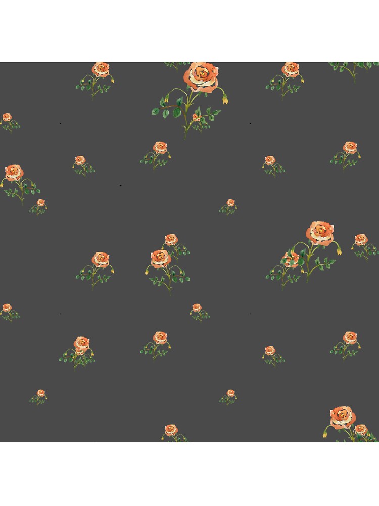 Rose flower ornate cute floral pattern watercolor grey by Yana Mustafina | Boho Soulful Designs