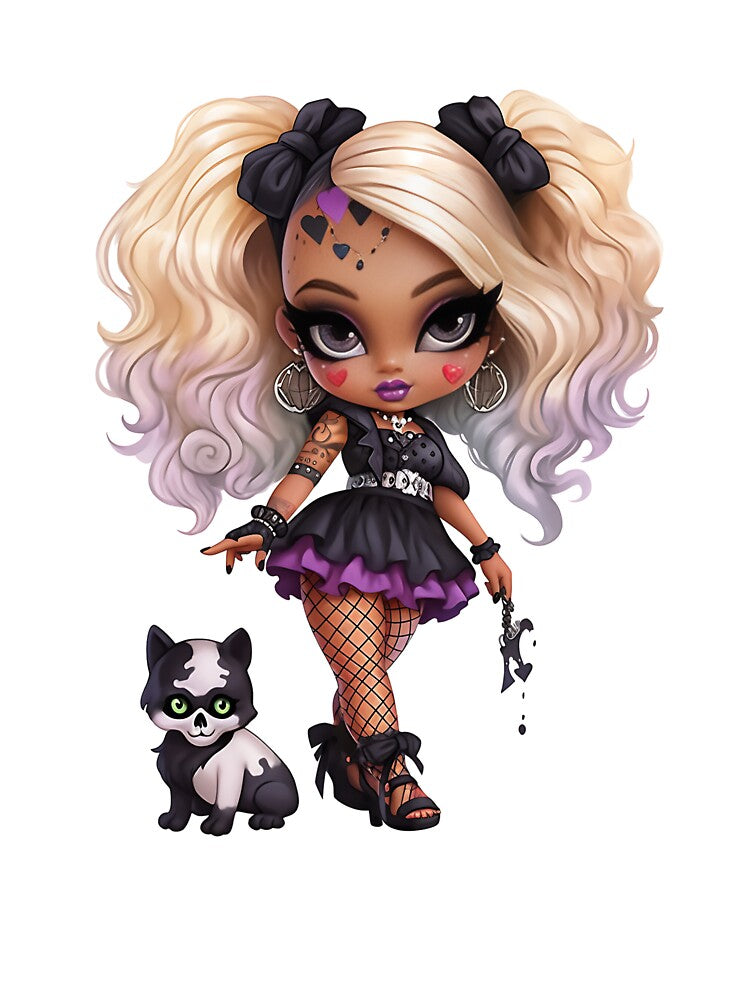 Halloween Cute Little Girl Sublimation by Eiwaprints