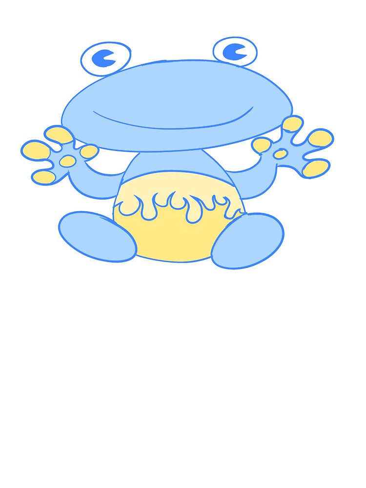 Fire Frog (blue) by gross-girl99