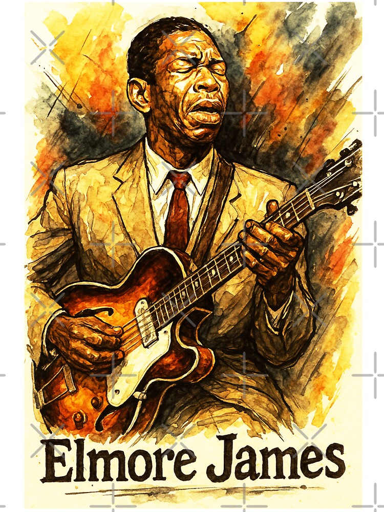 Elmore James - King of the Slide Guitar by Sarcastic designs
