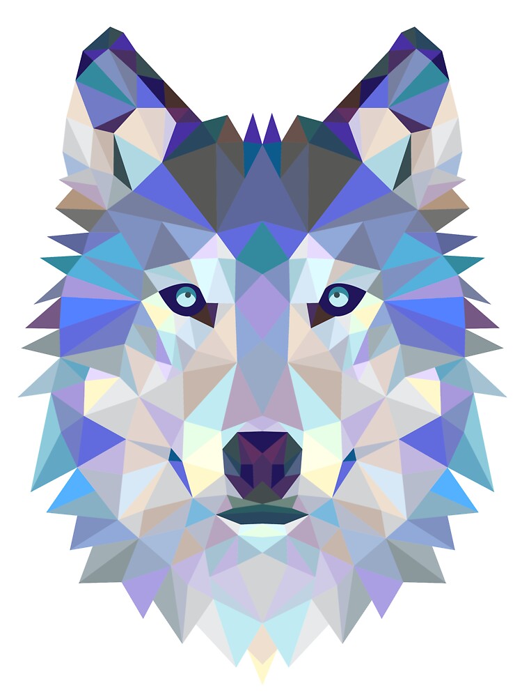 Wolf T Shirt, American Apparel Crew Neck,  Wolves Tshirt, Animal Print Tshirt by JoeWiliam