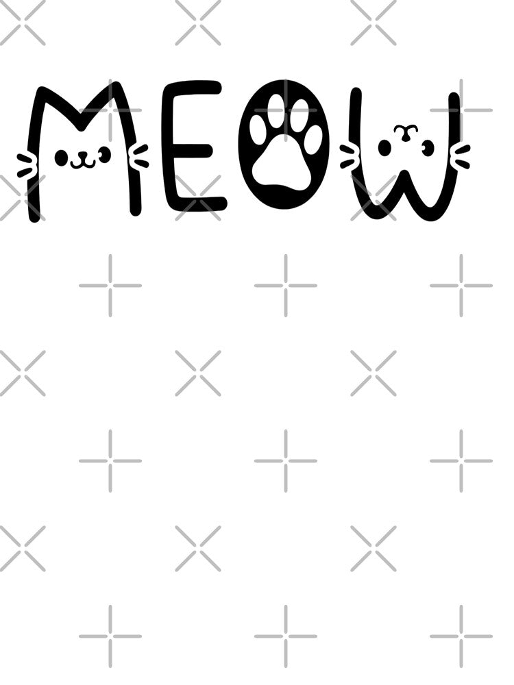 Meow Cute And Funny Cat Lovers For Cat Moms And Dads by ViktoonShirts