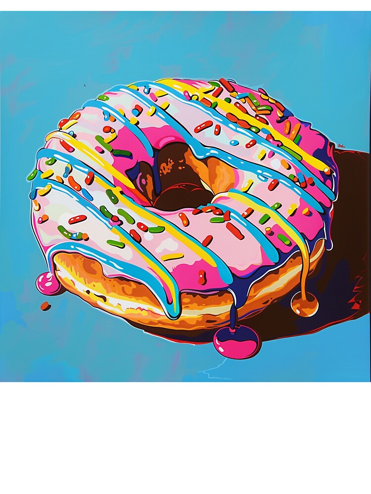 Iced Donut Pop Art 1 by AstroRisq