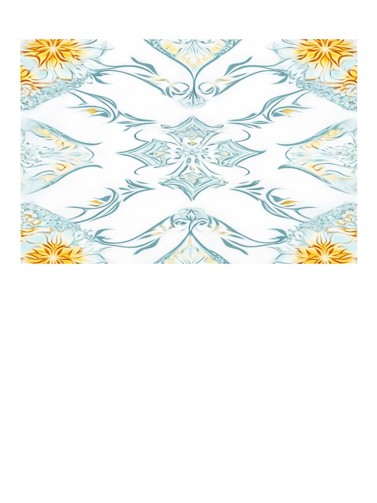 Whispering Water Petal – Yellow & Turquoise Elegance by Colorshow-relax