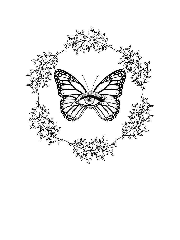 Third Eye Butterfly Celestial Aesthetic by GraveyardGlam