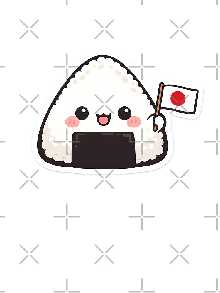 Kawaii Onigiri Rice Ball – Cute Japanese Snack Design by DesignEG