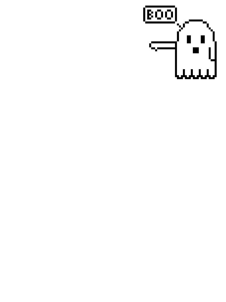 Ghost of disapproval pixel art by Pixel-Delights