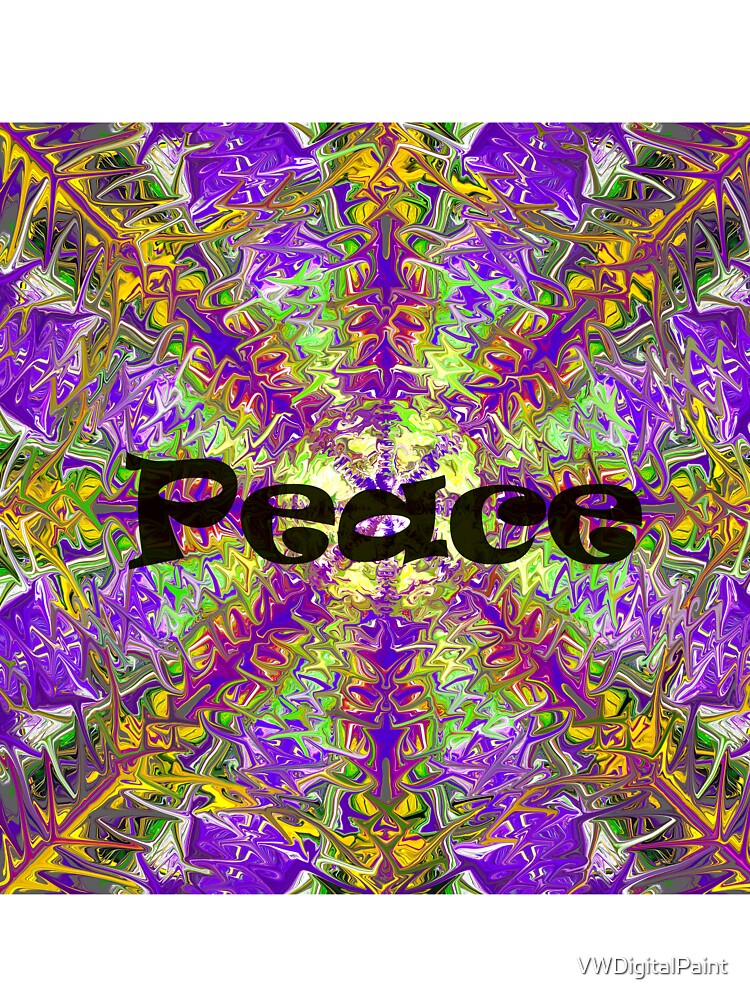 Peace tie dye by VWDigitalPaint