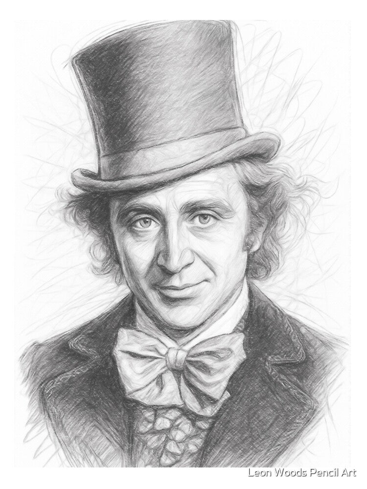 Movie Character Pencil Sketch Portrait by Leon Woods Pencil Art