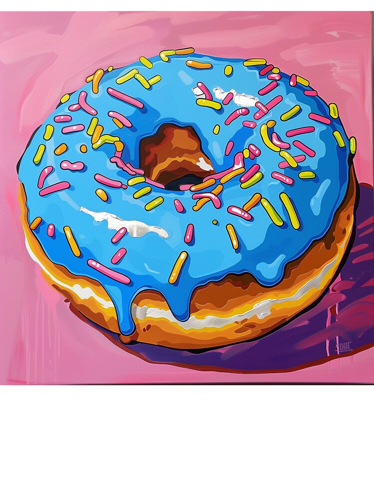 Iced Donut Pop Art 6 by AstroRisq