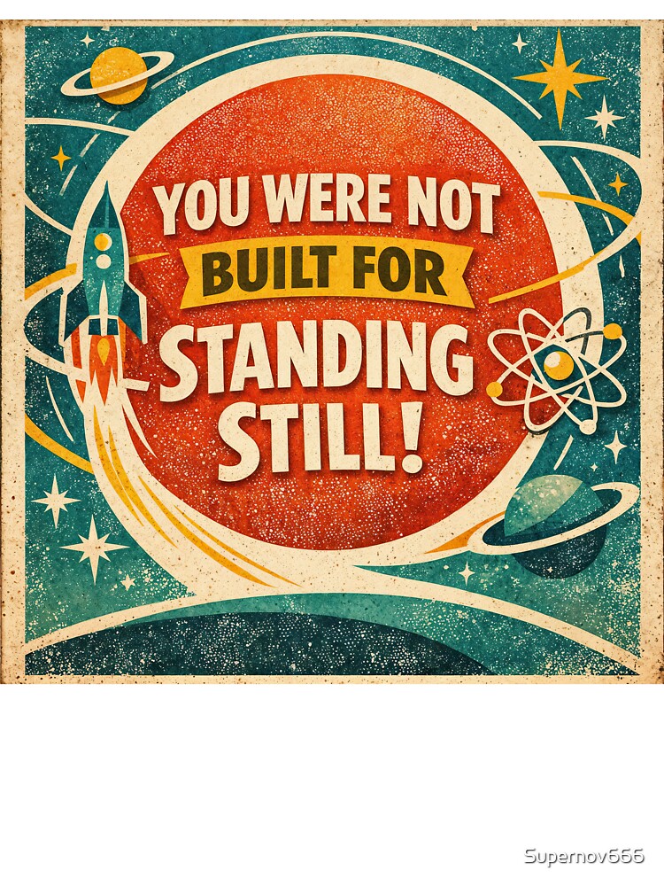 Cosmic Momentum – Retro Rocket Drive by ForeverPrintsOK