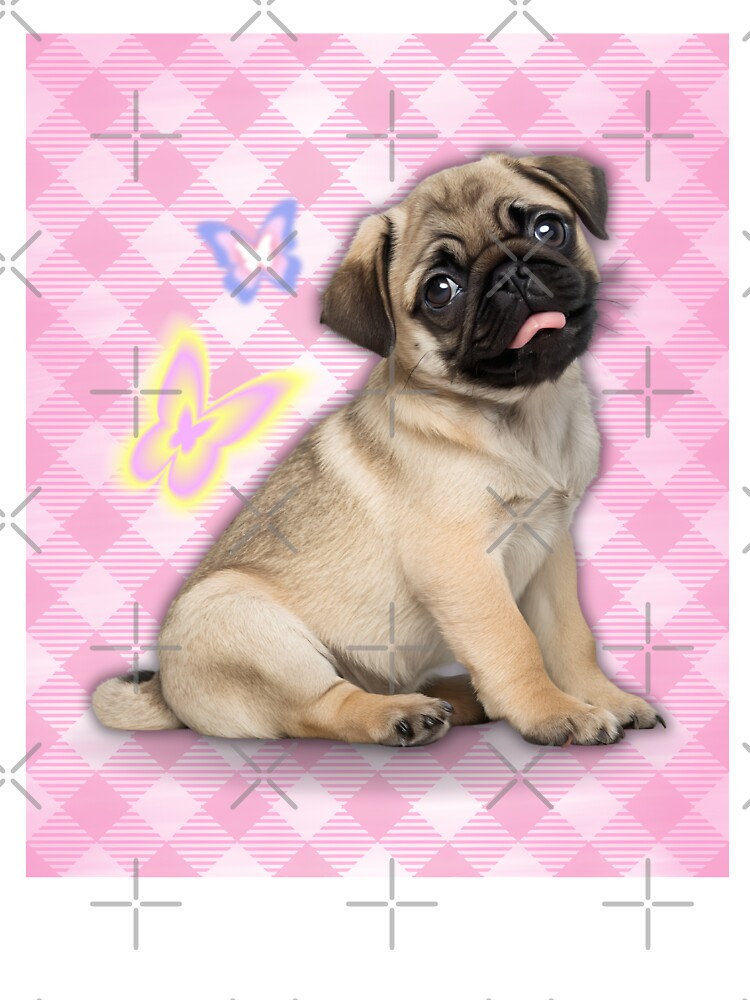 Y2K Cute Pug Puppy - Early 2000s Style by lydsshop