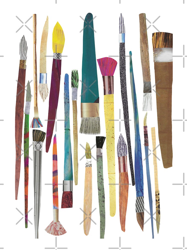 Paintbrushes Collage by jenbucheli
