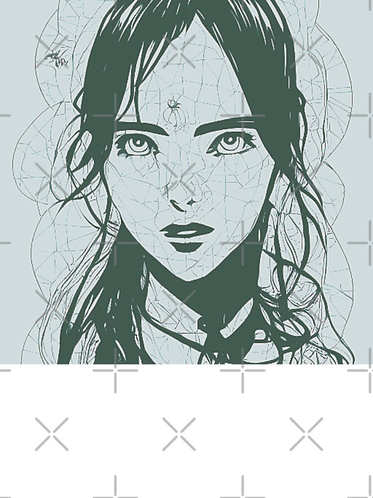 Anime girl coloring page by Mirochan80